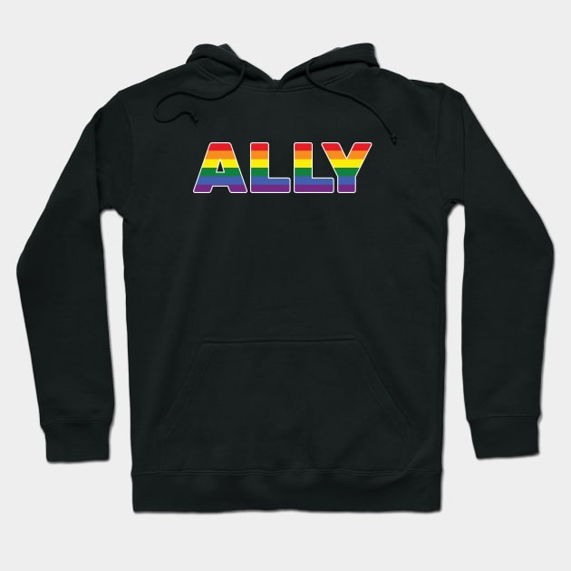 LGBTQ Ally LGBTQ Rights Hoodie by creativecurly